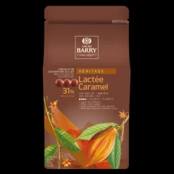 BARRY Lactée Caramel, Pistoles Chocolat Couverture 31,1 % 1 kg* Chocolat De Couverture
