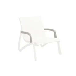 GROSFILLEX Lot 2 Accoudoirs pour Fauteuil Conversationnel Blanc Glacier Sunset* Mobilier Lounge|Mobilier Terrasse Restaurant