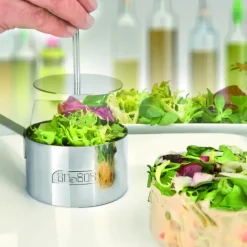 IBILI Lot Cercle Inox avec Poussoir Ø 7 / 8 et 10 cm (x3)* Cercle À Patisserie