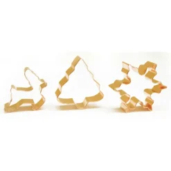 SCRAPCOOKING Lot Découpoirs Noël Inox Dorés x3* Emporte Pièce - Découpoir Pâtisserie