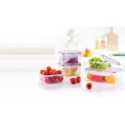 LOCK AND LOCK Lot de 5 Boîtes de Conservation Plastique 350 ml - 470 ml - 1 L* Conservation