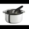 CRISTEL Lot de 3 Casseroles inox avec Poignée Noire Mutine Amovible* Batterie De Cuisine|Casseroles