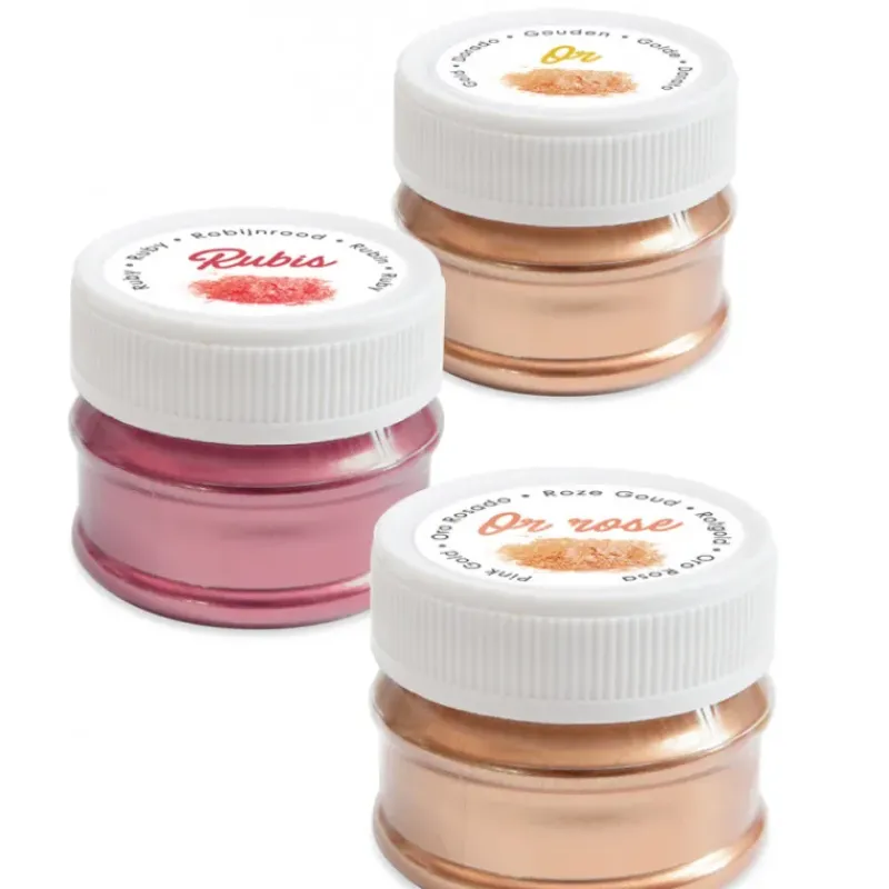 SCRAPCOOKING Lot de 3 Colorants Alimentaires de Surface Irisés* Colorants Alimentaires