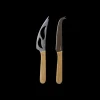 PEBBLY Lot de 2 Couteaux à Fromage en Inox 22 cm* Couteau À Fromage