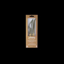 PEBBLY Lot de 2 Couteaux à Fromage en Inox 22 cm* Couteau À Fromage