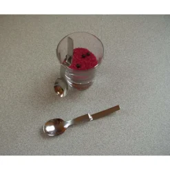 LEBRUN Lot de 6 Cuillères coudées à moka Esmeralda par* Servir, Présenter