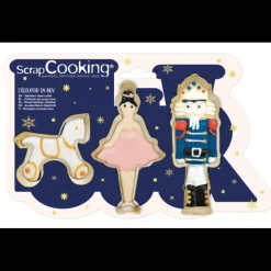 SCRAPCOOKING Lot de 3 Emporte-Pièces Inox Casse Noisette* Emporte Pièce - Découpoir Pâtisserie