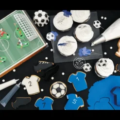 SCRAPCOOKING Lot de 4 Emporte-Pièces Inox Football* Emporte Pièce - Découpoir Pâtisserie