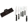 ARCOS Mallette de cuisine 5 couteaux de cuisine et un fusil Universal Noir* Rangement Couteaux