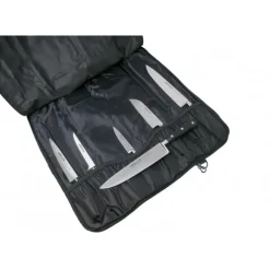 ARCOS Mallette de cuisine 5 couteaux de cuisine et un fusil Universal Noir* Rangement Couteaux