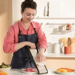 BRON-COUCKE Mandoline Inox Compact-PRO Basalte 2 peignes Effileurs Bron Coucke* Mandoline De Cuisine