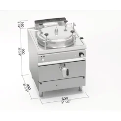 BERTOS Marmite à Gaz 100L Autoclave Berto's* Chaud