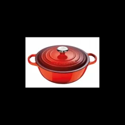 LE CREUSET Marmite en fonte 26 cm Cerise Signature* Marmites