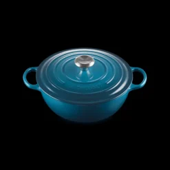 LE CREUSET Marmite en fonte 26 cm Deep Teal Signature* Marmites