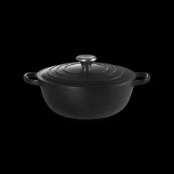 LE CREUSET Marmite en fonte 26 cm Noir Mat Signature* Marmites