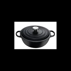 LE CREUSET Marmite en fonte 26 cm Noir Mat Signature* Marmites