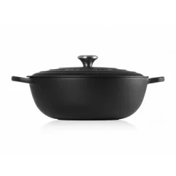 LE CREUSET Marmite en Fonte 32 cm Noir Mat Signature* Marmites