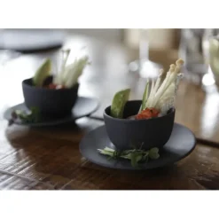 REVOL Mini Bol Ardoise 8cl Basalt* Servir, Présenter