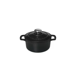 CHASSEUR Mini Cocotte en Fonte Ronde 12 cm Noir Mat* Cocotte En Fonte
