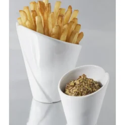 REVOL Mini Cornet de Frites Blanc 5cl French Classique* Servir, Présenter