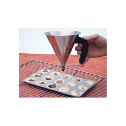 DE BUYER Mini Entonnoir à Piston Inox Orange KWIK* Entonnoir À Piston