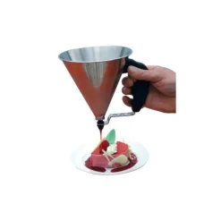 DE BUYER Mini Entonnoir à Piston Inox Orange KWIK* Entonnoir À Piston