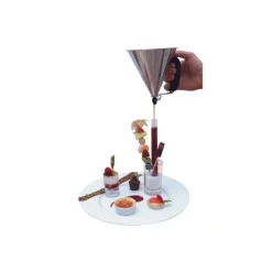 DE BUYER Mini Entonnoir à Piston Inox Noir KWIK* Entonnoir À Piston