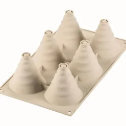 SILIKOMART 3D DESIGN Mini Moule Silicone 6 Cônes Soffice Incanto* Moule Silicone|Moules À Gâteaux