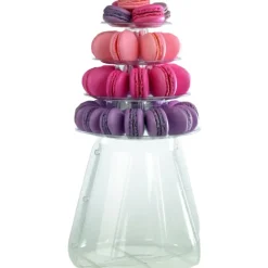 MALLARD FERRIERE Mini Pyramide à Macarons 4 plateaux* Présentoirs Pour Gâteaux