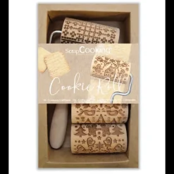 SCRAPCOOKING Mini Rouleau à Pâtisserie Empreinte Noël Interchangeable 7 cm (x3)* Ustensiles Pâtisserie