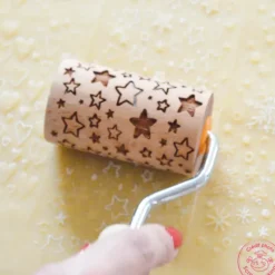 SCRAPCOOKING Mini Rouleau à Pâtisserie Empreinte Interchangeable 7 cm (x3)* Ustensiles Décor Gâteau|Ustensiles Pâtisserie