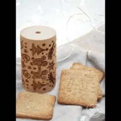 SCRAPCOOKING Mini Rouleau à Pâtisserie Empreinte Pain d'Epices 7 cm* Ustensiles Pâtisserie