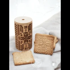 SCRAPCOOKING Mini Rouleau à Pâtisserie Empreinte Point de Croix 7 cm* Ustensiles Pâtisserie