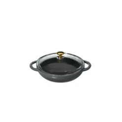 CHASSEUR Mini Wok en Fonte 18 cm Caviar* Woks