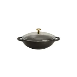 CHASSEUR Mini Wok en Fonte 18 cm Noir Mat* Woks