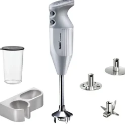 BAMIX Mixeur Plongeant M140 Mono Blanc 3 disques* Mixeur Plongeant