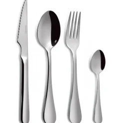 COMAS Ménagère 24 Pièces avec Couteaux à Steak SEVILLA S Inox 18%* Couverts