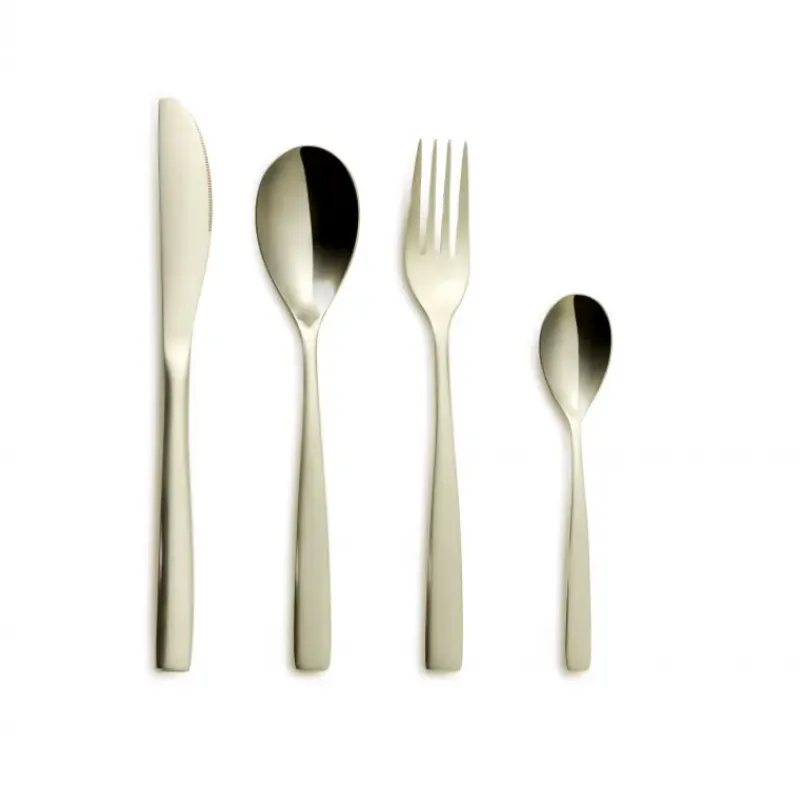 COMAS Ménagère 24 pièces BCN COLORS Champagne Inox 18% 3 mm* Couverts