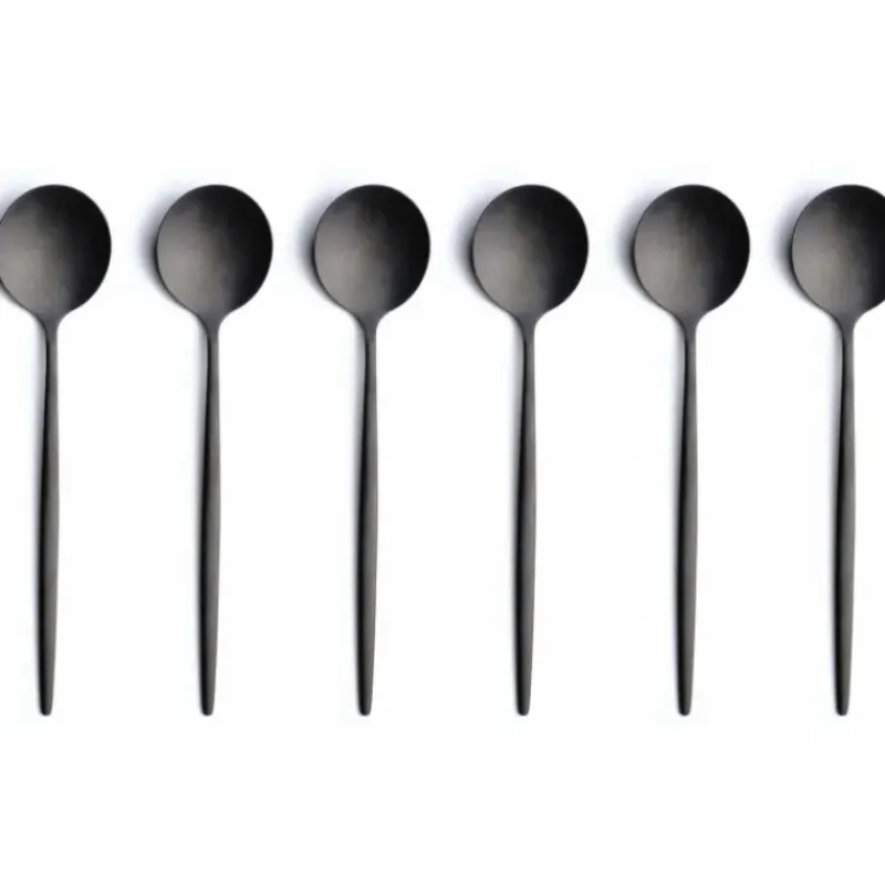 COMAS Ménagère 24 pièces Mart Vintage Noir 18% 2,5 mm* Couverts