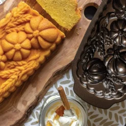 NORDIC WARE Moule à Cake Blé et Citrouille Bronze* Moule Anti-adhésif|Moules À Gâteaux