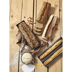 DE BUYER Moule à Cake Plié Anti Adhésif 25 x 10 cm x H 7 cm* Moule Anti-adhésif|Moules À Gâteaux