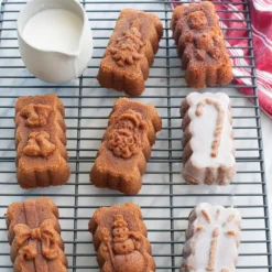 NORDIC WARE Moule à Cakes de Noël (x8) Silver* Moule Anti-adhésif|Moules À Gâteaux