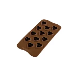 EASY CHOC Moule à Chocolat 12 Cœurs Bombés - Silicone Spécial Chocolat* Moules À Chocolat|Moule Silicone
