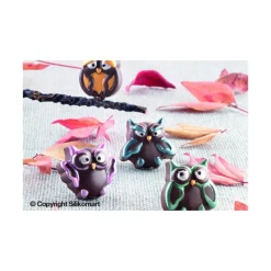 EASY CHOC Moule à Chocolat 12 Hiboux - Silicone Spécial Chocolat* Moules À Chocolat|Moule Silicone