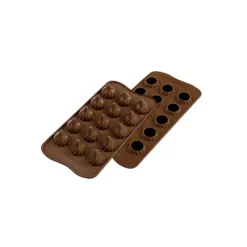 SILIKOMART Moule à Chocolat 15 Sphères Torsadées Easy Choc - Silicone Spécial Chocolat* Moules À Chocolat|Moule Silicone