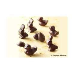 EASY CHOC Moule à Chocolat 14 Sujets de Pâques - Silicone Spécial Chocolat* Moules À Chocolat|Moule Silicone