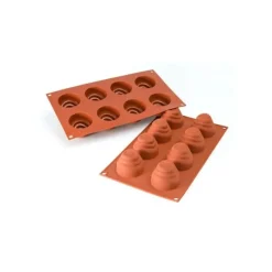 MALLARD FERRIERE Moule 8 Dômes Spirales en Silicone* Moule Silicone|Moules À Gâteaux