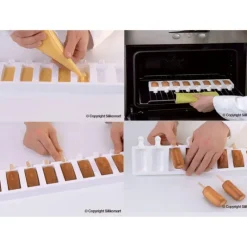 SILIKOMART Moule à glace silicone 16 mini Chic avec bâtonnets* Moule Silicone