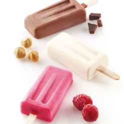SILIKOMART Moule à Glace Silicone 4 Mini Vintage avec bâtonnets* Moule Silicone
