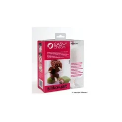 SILIKOMART Moule à Glace Silicone 2 x 2 Esquimaux 90 ml avec bâtonnets* Moule Silicone